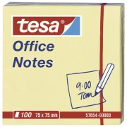 Blok samoljepljiv 75x75mm 100L Office notes Tesa žuti
