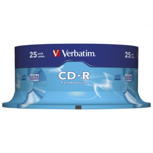 CD-R 700/80 52x spindl Extra protection pk25 Verbatim